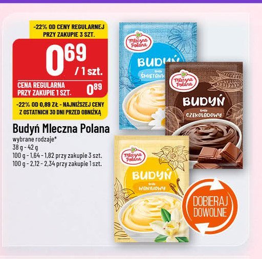 Budyń czekoladowy Mleczna polana promocja w POLOmarket