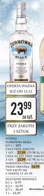 Wódka Żubrówka Biała 0.5L promocja w Dino