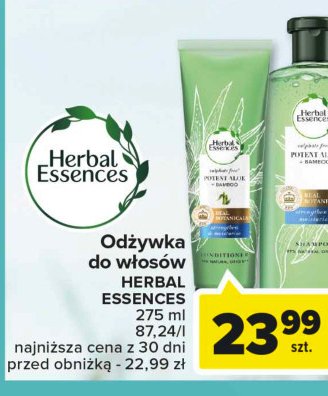 Od偶ywka potent aloe Herbal essences bio:renew promocja