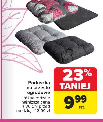 Poduszka na krzesło ogrodowe promocja w Carrefour