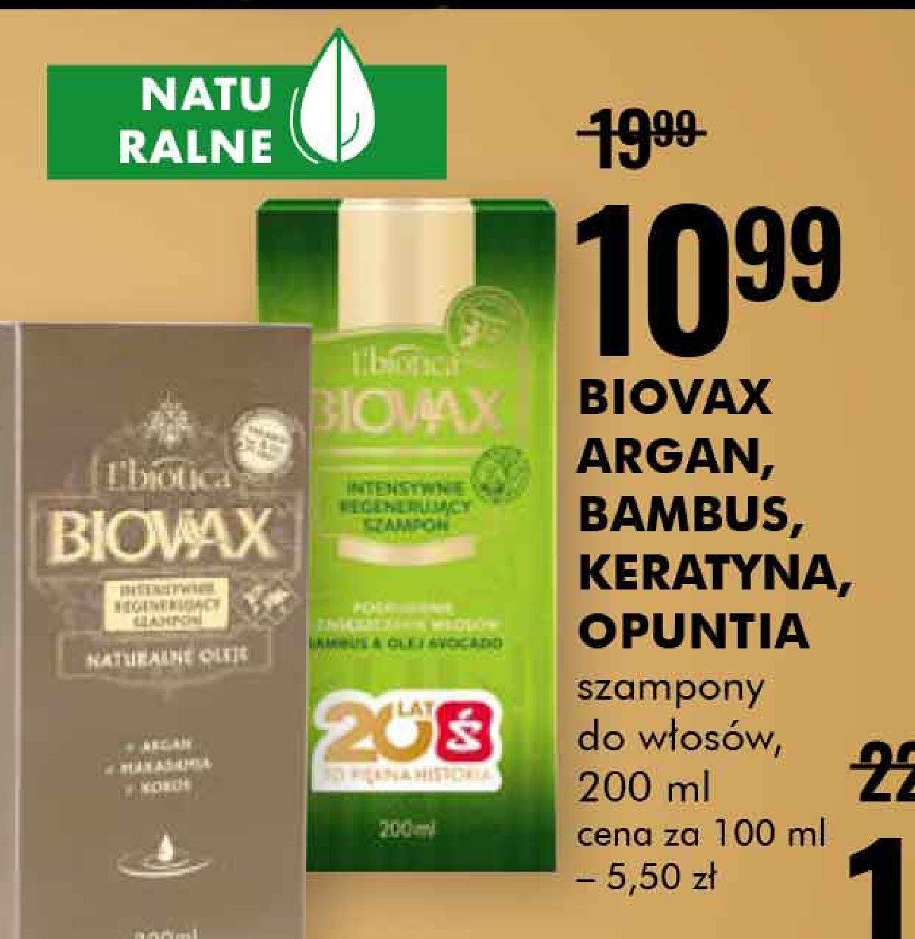 Szampon do w艂os贸w regeneruj膮cy argan macadamia kokos Biovax promocja
