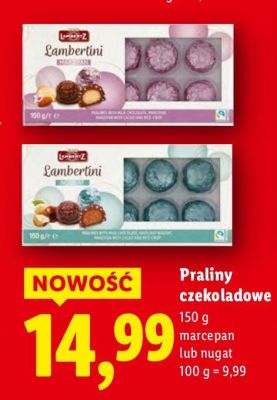 Praliny czekoladowe marcepan promocja w Lidl