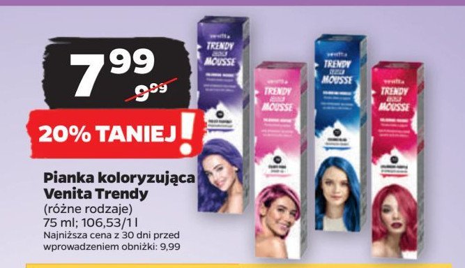 Pianka koloryzująca 40 Venita trendy color promocja