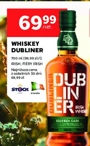 Whisky Dubliner fiery irish promocja