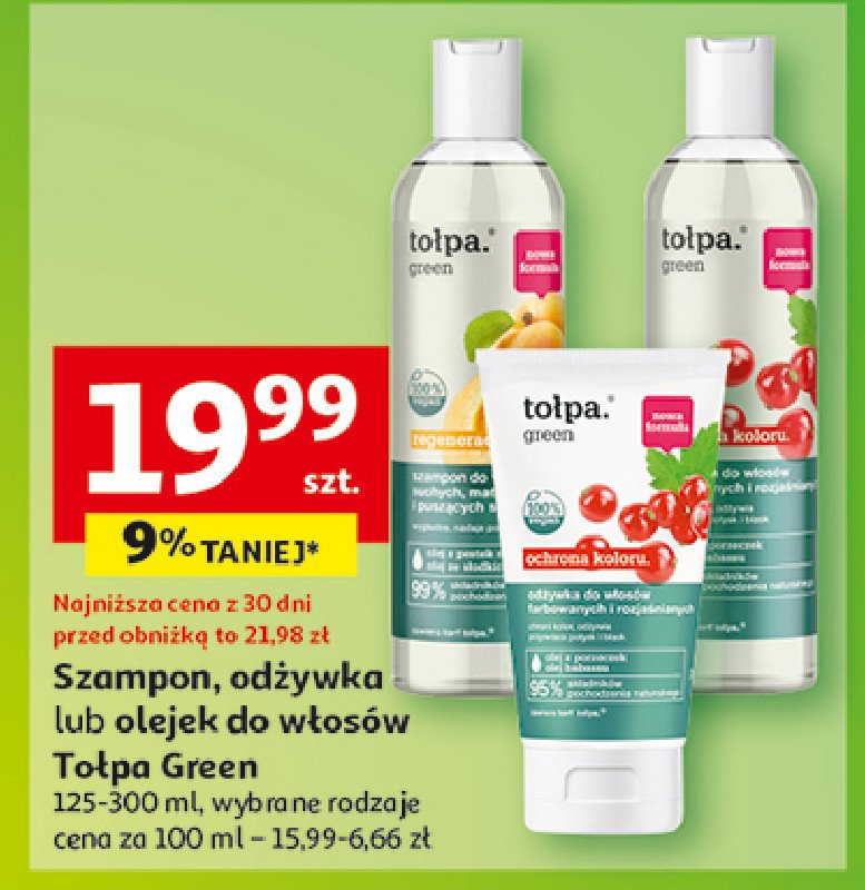 Szampon ochrona koloru Tołpa green promocja w Auchan