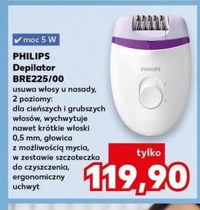 Depilator bre225/00 Philips promocja w Kaufland