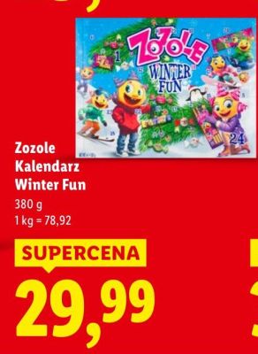 Kalendarz adwentowy Winter Fun promocja w Lidl