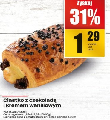 Ciasto z czekoladą i kremem waniliowym promocja w Supeco