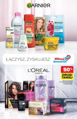 Produkty marek L'Oreal Paris i Garnier DRUGI -50% Carrefour promocja w Carrefour