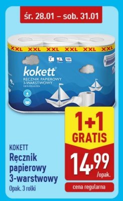 Ręcznik papierowy 3-warstwowy  promocja w Aldi