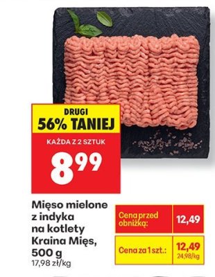 Mięso mielone z indyka na kotlety  promocja w Biedronka