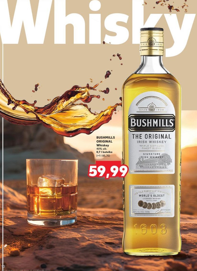 Whiskey Bushmills original promocja w Kaufland