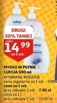 Mydło w płynie olive & yoghurt Luksja creamy & soft promocja