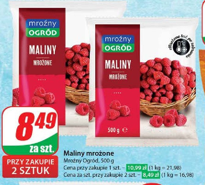Maliny Mroźny ogród promocja