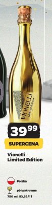 Wino Vionelli Limited Edition półwytrawne 750 ml promocja w Netto