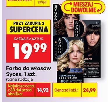 Farba do włosów, różne rodzaje promocja w Biedronka