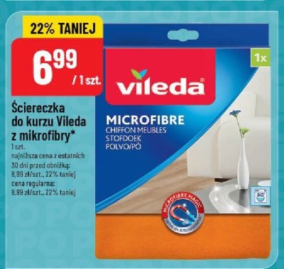 Ściereczka do kurzu Vileda z mikrofibry promocja w POLOmarket