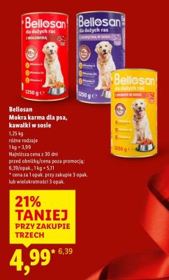 Mokra karma dla psa, kawałki w sosie  różne rodzaje promocja w Lidl