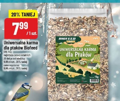 Karma dla ptaków Biofeed Uniwersalna 1 kg promocja w POLOmarket