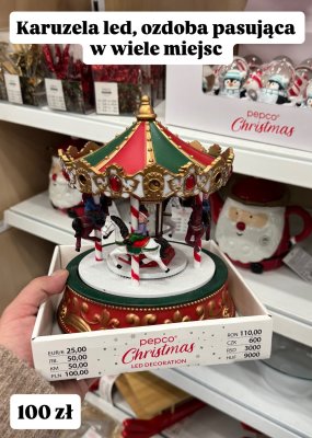 Karuzela świąteczna LED  promocja w Pepco