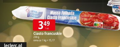 Ciasto francuskie promocja w Leclerc