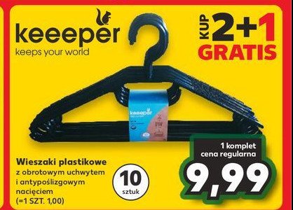 Wieszaki plastikowe Keeeper promocja