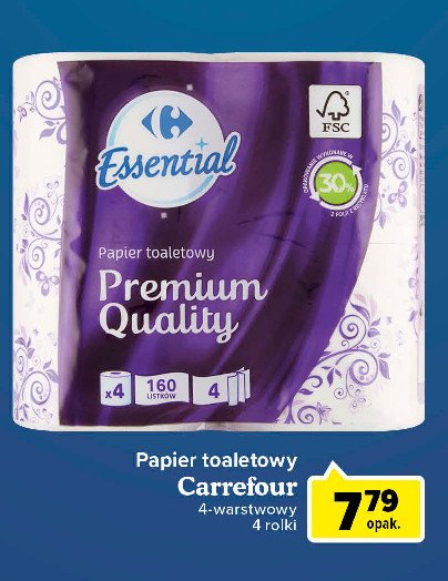 Papier toaletowy premium quality Carrefour promocje
