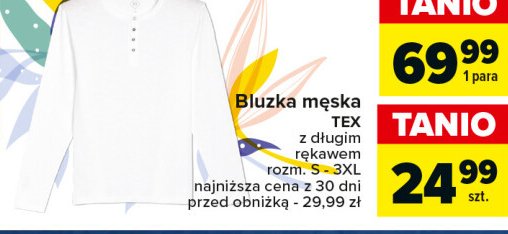 Bluzka męska z długim rękawem s-3xl Tex promocja