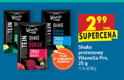 Shake proteinowy niebieska spirulina Vitanella pro promocja