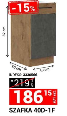 Szafka kuchenna 40D-1F promocja w Merkury Market