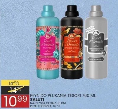 Płyn do płukania Tesori 760 ml Saluti promocja w Wafelek