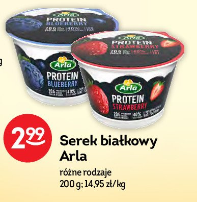 Jogurt wysokoproteinowy truskawka Arla protein promocja