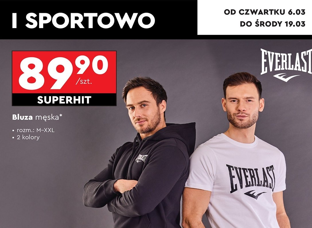 Bluza męska dresowa rozm. m-xxl Everlast promocja