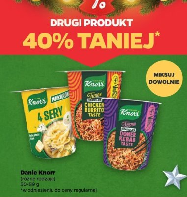 Danie błyskawiczne, różne rodzaje DRUGIE -40% promocja w Netto