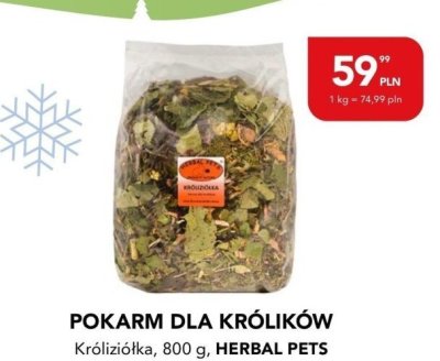 Pokarm dla królików Króliziółka, 800 g,  promocja w Aquael zoo