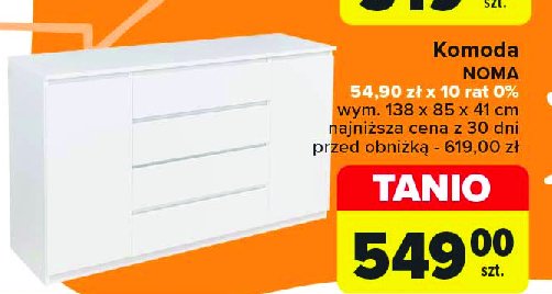 Komoda noma 138 dąb sosnoma  138 x 85 x 40.5 cm promocja