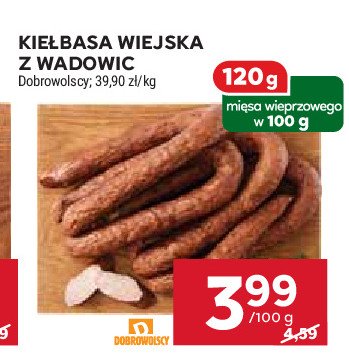 Kie艂basa wiejska z wadowic Dobrowolscy promocja