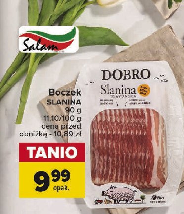 Boczek slanina DOBRO promocja w Carrefour