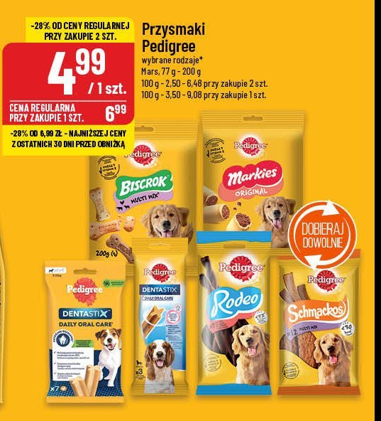 Przysmak dla psa z wołowiną Pedigree rodeo promocja