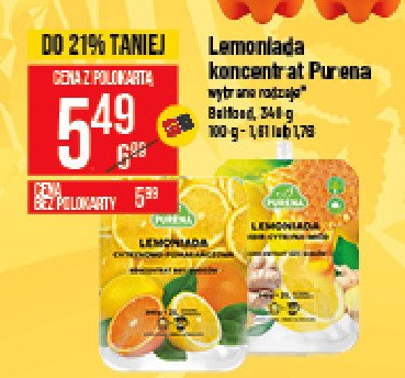Lemoniada cytrynowo-pomara艅czowa Purena promocja