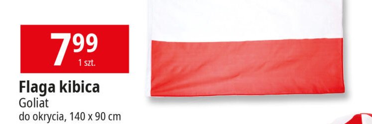 Flaga kibica 140 x 90 cm Goliat promocja