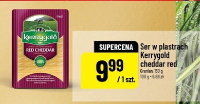 Ser w plastrach Kerrygold cheddar red promocja w POLOmarket
