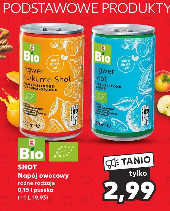 Nap贸j shot K-classic bio promocja