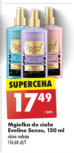 Perfumowana mgiełka do ciała night coquette Eveline sensual body mist promocja