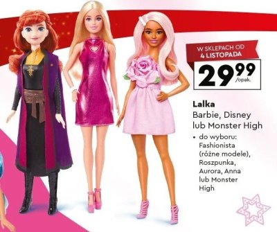 Lalka Barbie, Disney lub Monster High promocja w Biedronka