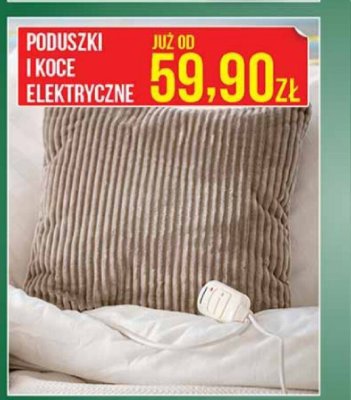 Poduszki i koce elektryczne promocja w Biedronka