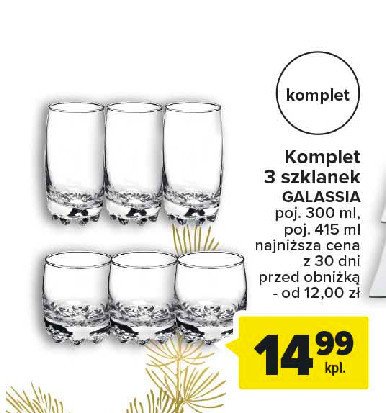 Szklanki galassia 415 ml Bormioli rocco promocja