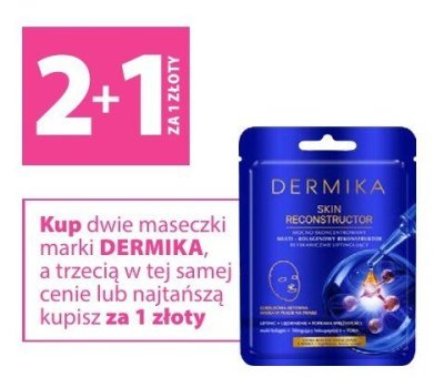 Maseczki DERMIKA Skin Reconstruction promocja w Hebe