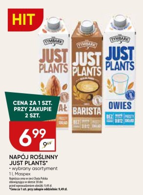 Napój roślinny Just Plants promocja w Chata Polska