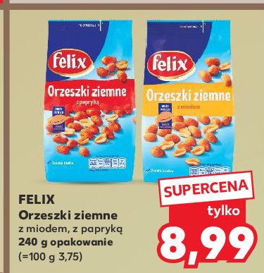 Orzeszki ziemne paprykowe Felix promocja